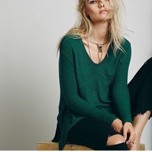 Dark green Free People Top